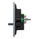 Clipsal Flush Switch, Clipsal Solis T Series, Horizontal Mount, 1 Gang Platinum 230V-240V- 1041TA-PT