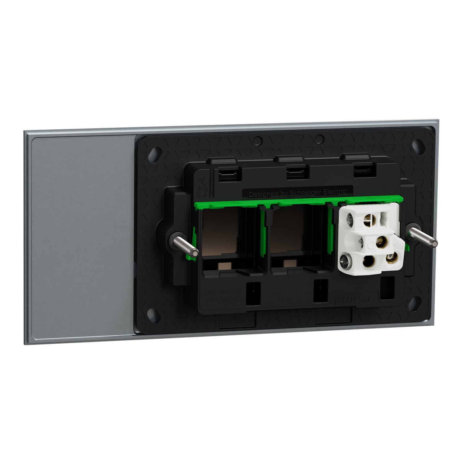 Clipsal Flush Switch, Clipsal Solis T Series, Horizontal Mount, 1 Gang Platinum 230V-240V- 1041TA-PT