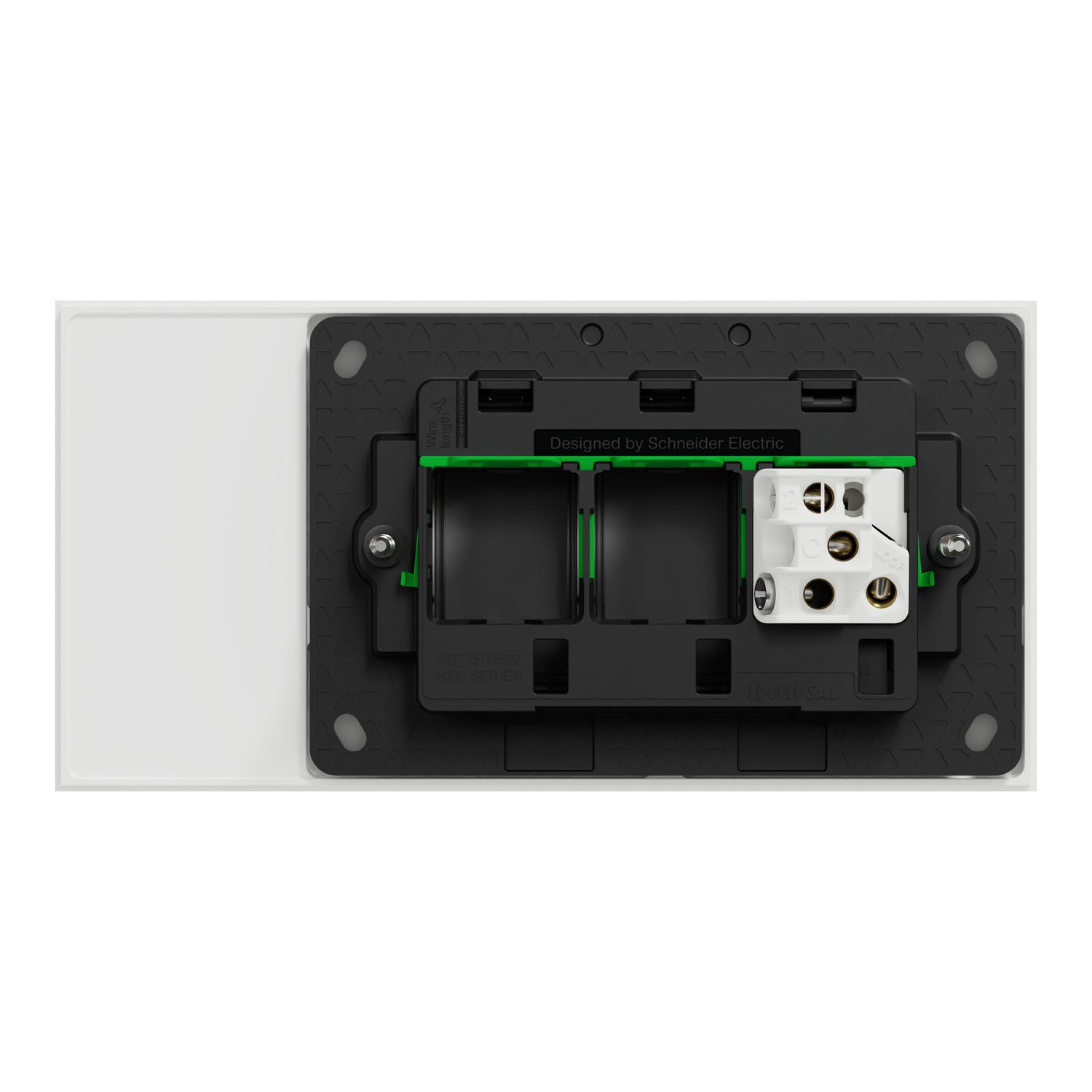 Clipsal Flush Switch, Clipsal Solis T Series, Horizontal Mount, 1 Gang Ebony Aluminium/ Ceramic White 230V-240V- 1041TA-EA, 1041TA-WC