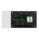 Clipsal Flush Switch, Clipsal Solis T Series, Horizontal Mount, 1 Gang Ebony Aluminium/ Ceramic White 230V-240V- 1041TA-EA, 1041TA-WC