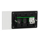 Clipsal Flush Switch, Clipsal Solis T Series, Horizontal Mount, 1 Gang Ebony Aluminium/ Ceramic White 230V-240V- 1041TA-EA, 1041TA-WC