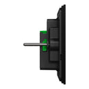 Clipsal Grid Plate and Cover, Clipsal Solis T Series, 1 Gang, Horizontal Ebony Aluminium/ White Ceramic- 1041TUA-EA, 1041TUA-WC