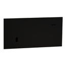 Clipsal Grid Plate and Cover, Clipsal Solis T Series, 1 Gang, Horizontal Ebony Aluminium/ White Ceramic- 1041TUA-EA, 1041TUA-WC