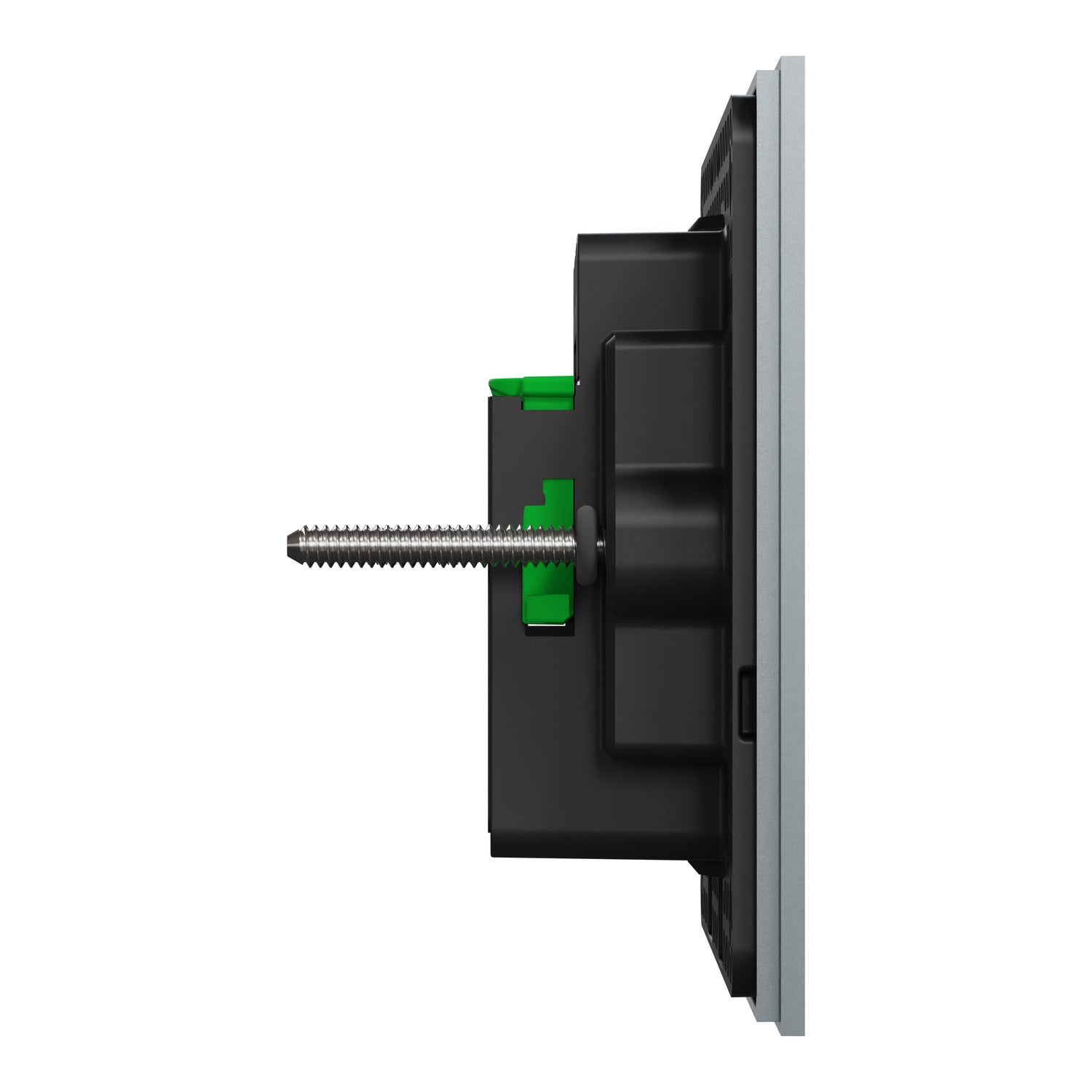 Clipsal Grid Plate and Cover, Clipsal Solis T Series, 1 Gang, Horizontal Platinum- 1041TUA-PT