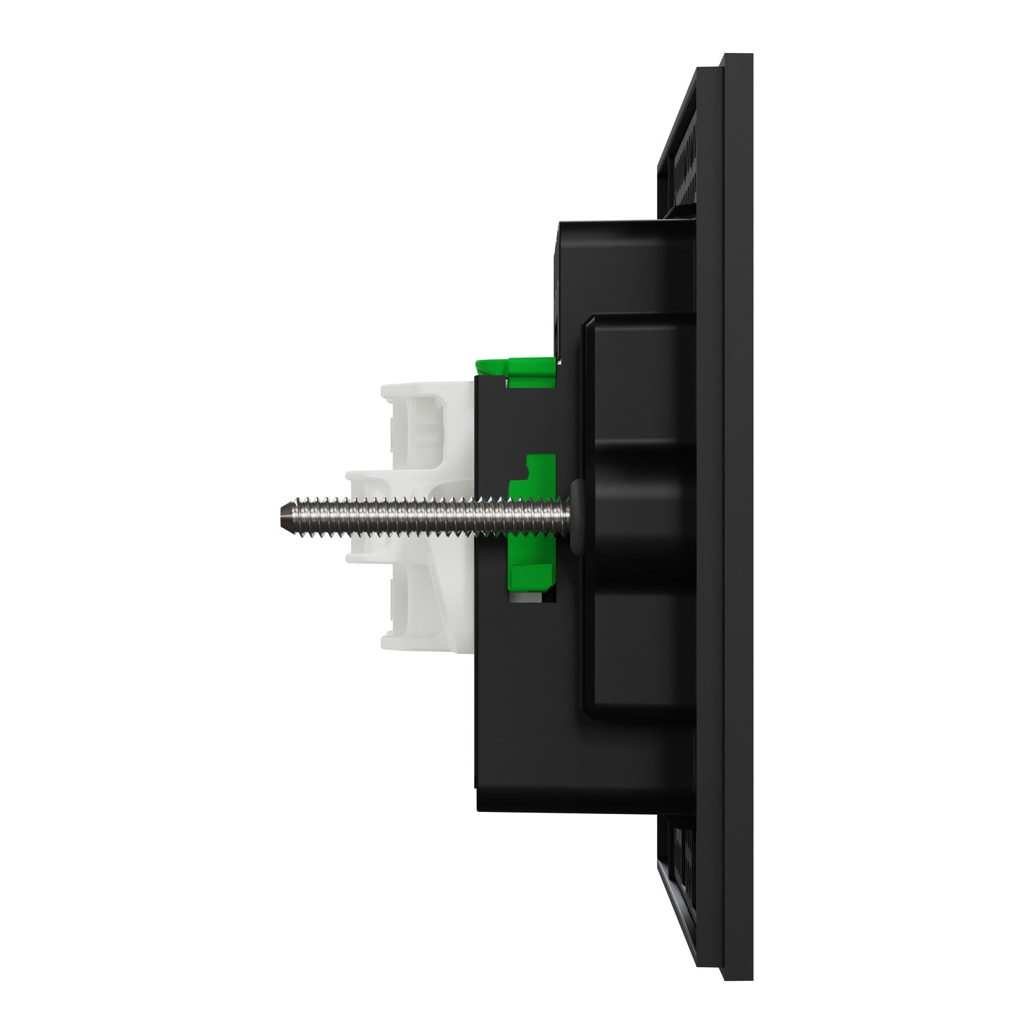 Clipsal Flush Switch, Clipsal Solis, Horizontal Mount, 2 Gang, Matt Black/ Matt White 230V-240V- 1042PA-ZB, 1042PA-ZW