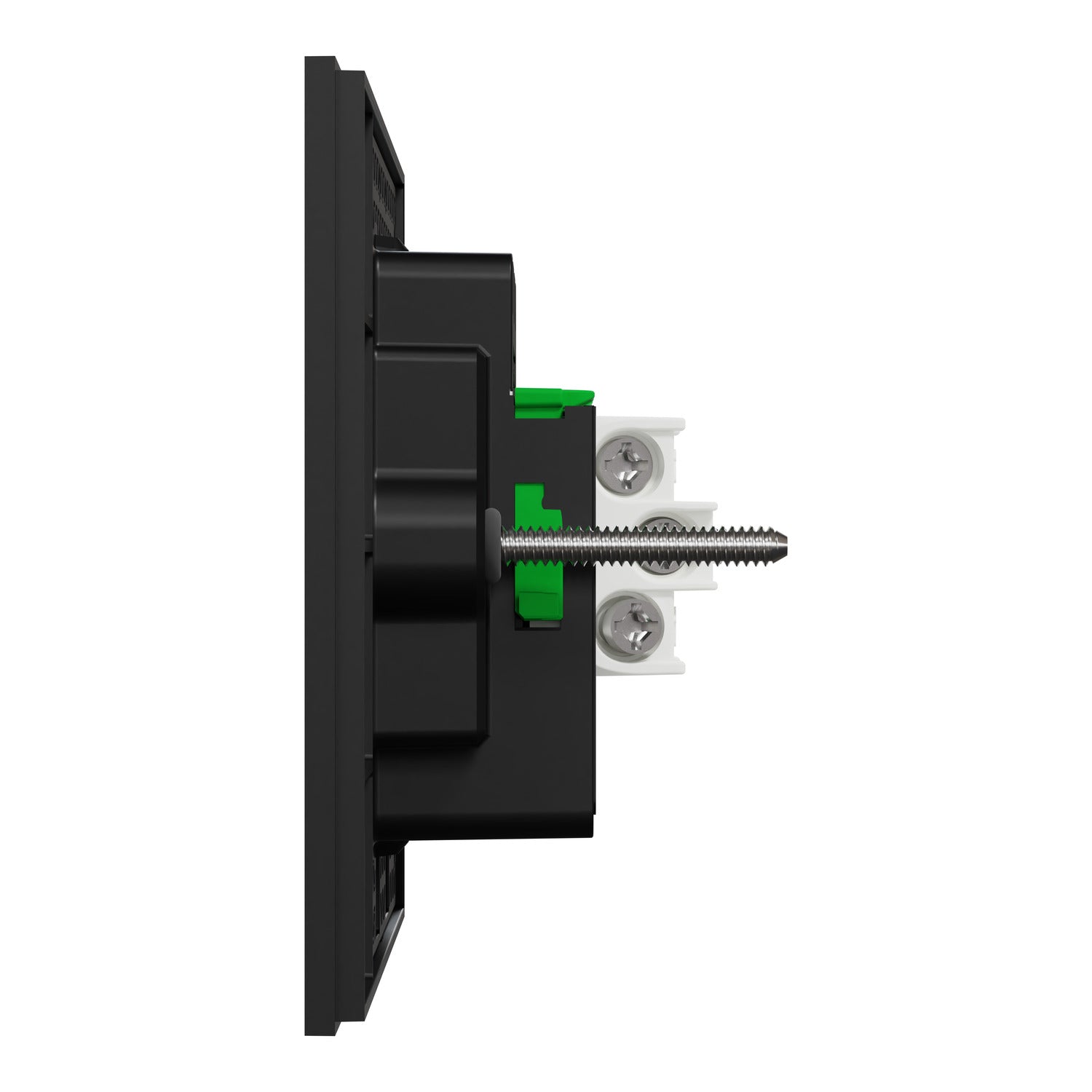 Clipsal Flush Switch, Clipsal Solis, Horizontal Mount, 2 Gang, Matt Black/ Matt White 230V-240V- 1042PA-ZB, 1042PA-ZW