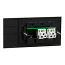 Clipsal Flush Switch, Clipsal Solis, Horizontal Mount, 2 Gang, Matt Black/ Matt White 230V-240V- 1042PA-ZB, 1042PA-ZW