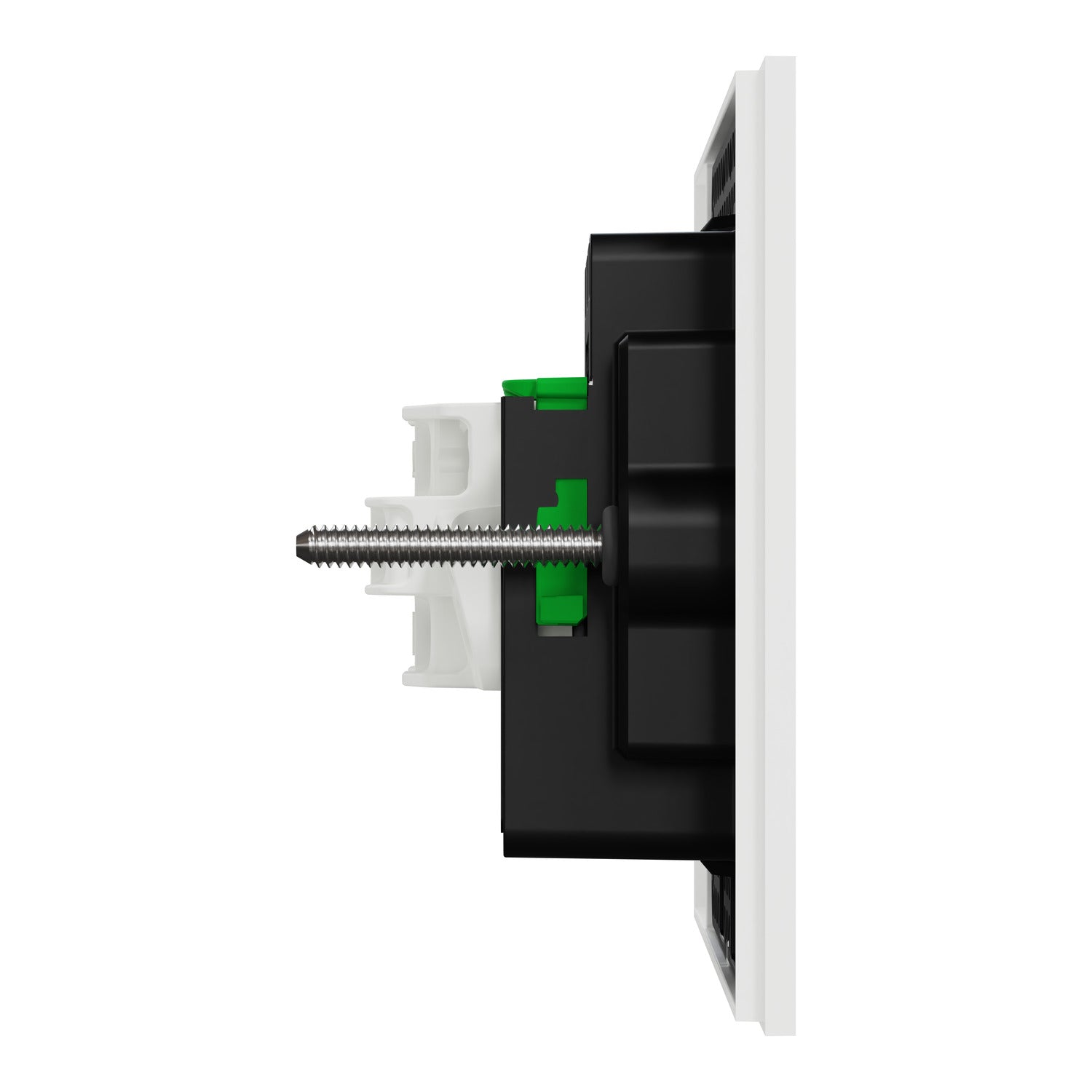 Clipsal Flush Switch, Clipsal Solis, Horizontal Mount, 2 Gang, Matt Black/ Matt White 230V-240V- 1042PA-ZB, 1042PA-ZW