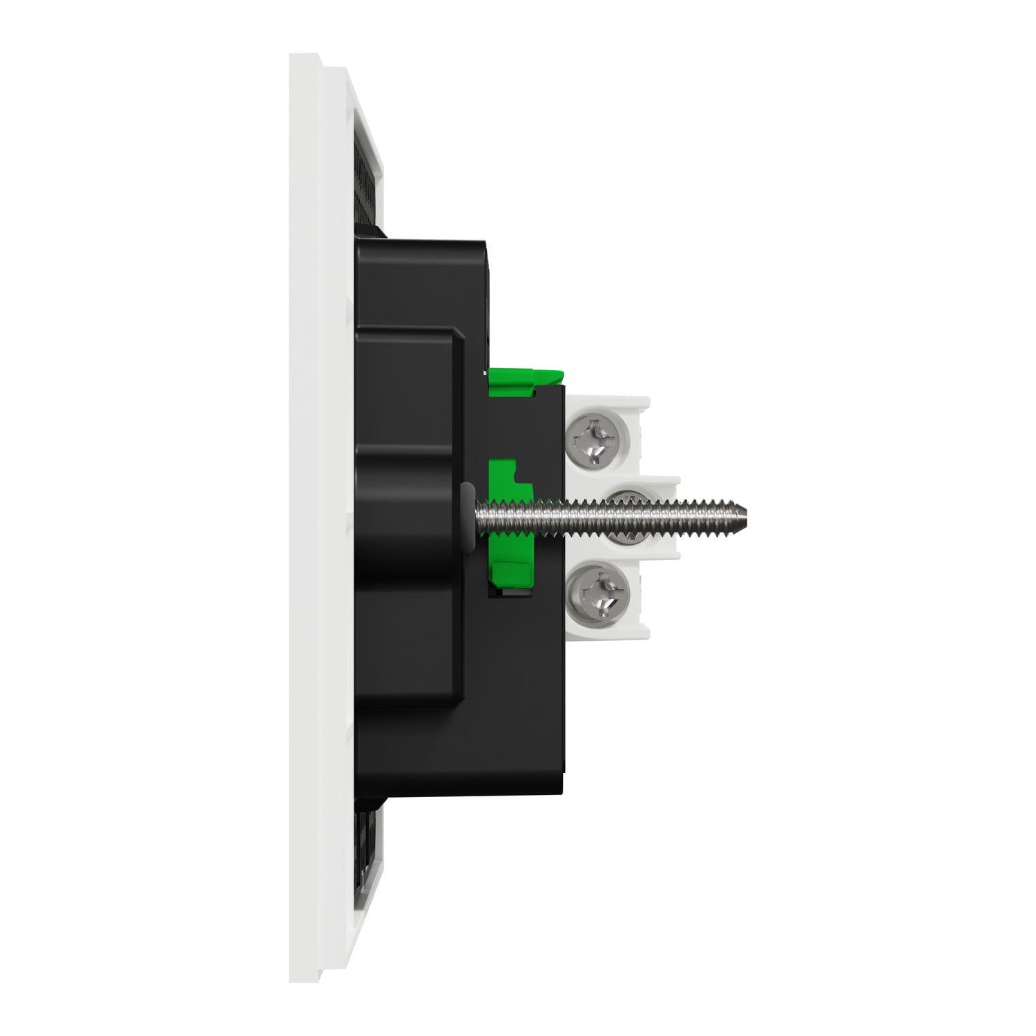 Clipsal Flush Switch, Clipsal Solis, Horizontal Mount, 2 Gang, Matt Black/ Matt White 230V-240V- 1042PA-ZB, 1042PA-ZW