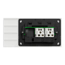 Clipsal Flush Switch, Clipsal Solis, Horizontal Mount, 2 Gang, Matt Black/ Matt White 230V-240V- 1042PA-ZB, 1042PA-ZW