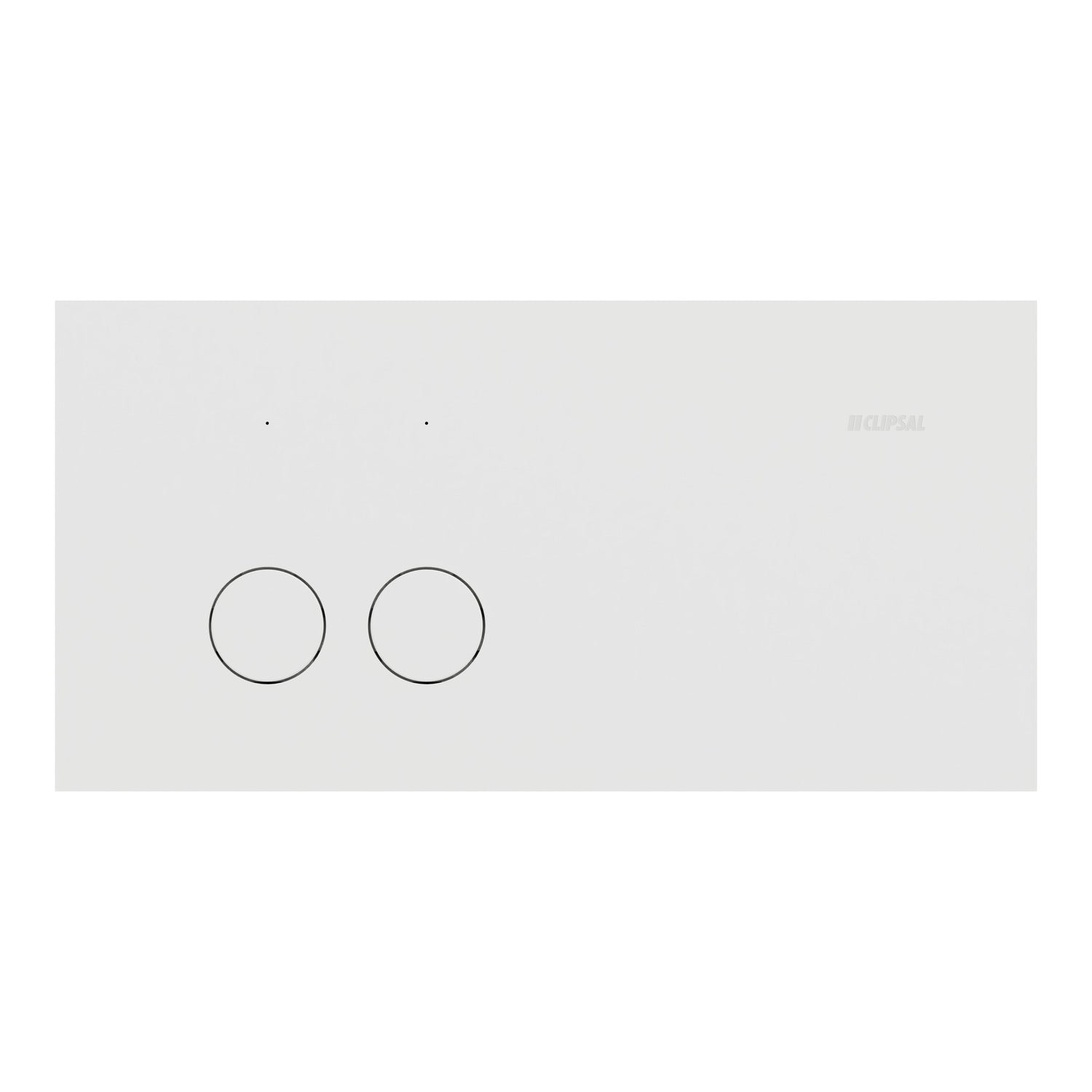 Clipsal Flush Switch, Clipsal Solis, Horizontal Mount, 2 Gang, Matt Black/ Matt White 230V-240V- 1042PA-ZB, 1042PA-ZW