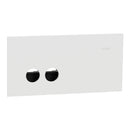 Clipsal Grid Plate and Cover, Clipsal Solis, 2 Gang, Horizontal Matt Black/ Matt White- 1042PUA-ZB, 1042PUA-ZW