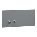 Clipsal Flush Switch, Clipsal Solis T Series, Horizontal Mount, 2 Gang  Platinum 230V-240V- 1042TA-PT