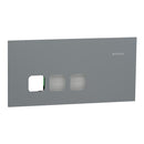 Clipsal Grid Plate and Cover, Clipsal Solis T Series, 3 Gang, Communication plate less mechs Platinum- 1043CP-PT