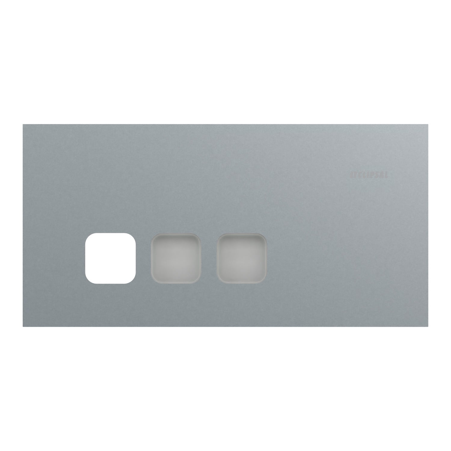 Clipsal Grid Plate and Cover, Clipsal Solis T Series, 3 Gang, Communication plate less mechs Platinum- 1043CP-PT
