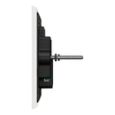 Clipsal Grid Plate and Cover, Clipsal Solis T Series, 3 Gang, Communication plate less mechs Ebony Aluminium/ White Ceramic- 1043CP-EA, 1043CP-WC