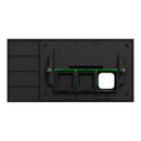 Clipsal Grid Plate and Cover, Clipsal Solis, 3 Gang, Communication plate less mechs Matt Black/ Matt White- 1043CP-ZB, 1043CP-ZW