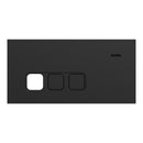 Clipsal Grid Plate and Cover, Clipsal Solis, 3 Gang, Communication plate less mechs Matt Black/ Matt White- 1043CP-ZB, 1043CP-ZW