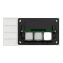 Clipsal Grid Plate and Cover, Clipsal Solis, 3 Gang, Communication plate less mechs Matt Black/ Matt White- 1043CP-ZB, 1043CP-ZW