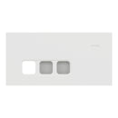 Clipsal Grid Plate and Cover, Clipsal Solis, 3 Gang, Communication plate less mechs Matt Black/ Matt White- 1043CP-ZB, 1043CP-ZW