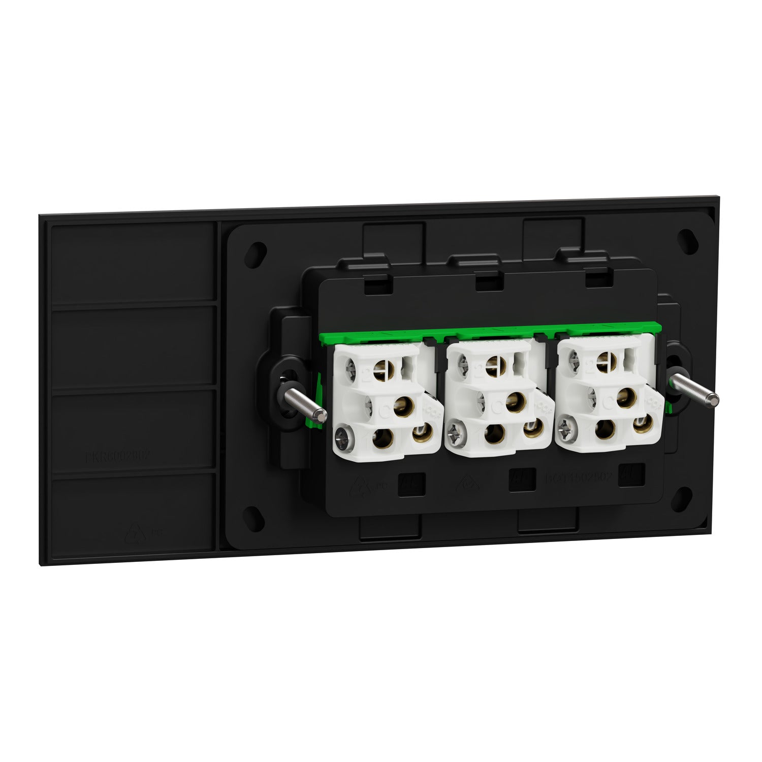 Clipsal Flush Switch, Clipsal Solis, Horizontal Mount, 3 Gang, Matt Black/ Matt White 230V-240V- 1043PA-ZB, 1043PA-ZW