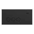 Clipsal Flush Switch, Clipsal Solis, Horizontal Mount, 3 Gang, Matt Black/ Matt White 230V-240V- 1043PA-ZB, 1043PA-ZW
