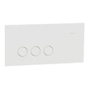 Clipsal Flush Switch, Clipsal Solis, Horizontal Mount, 3 Gang, Matt Black/ Matt White 230V-240V- 1043PA-ZB, 1043PA-ZW