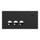 Clipsal Grid Plate and Cover, Clipsal Solis, 3 Gang, Horizontal Matt Black/ Matt White- 1043PUA-ZB, 1043PUA-ZW