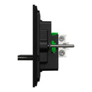 Clipsal Flush Switch, Clipsal Solis T Series, Horizontal Mount, 3 Gang Ebony Aluminium/ Ceramic White 230V-240V- 1043TA-EA, 1043TA-WC