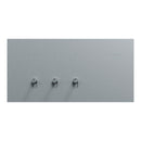 Clipsal Flush Switch, Clipsal Solis T Series, Horizontal Mount, 3 Gang Platinum 230V-240V- 1043TA-PT