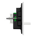 Clipsal Flush Switch, Clipsal Solis T Series, Horizontal Mount, 3 Gang Ebony Aluminium/ Ceramic White 230V-240V- 1043TA-EA, 1043TA-WC