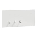Clipsal Flush Switch, Clipsal Solis T Series, Horizontal Mount, 3 Gang Ebony Aluminium/ Ceramic White 230V-240V- 1043TA-EA, 1043TA-WC