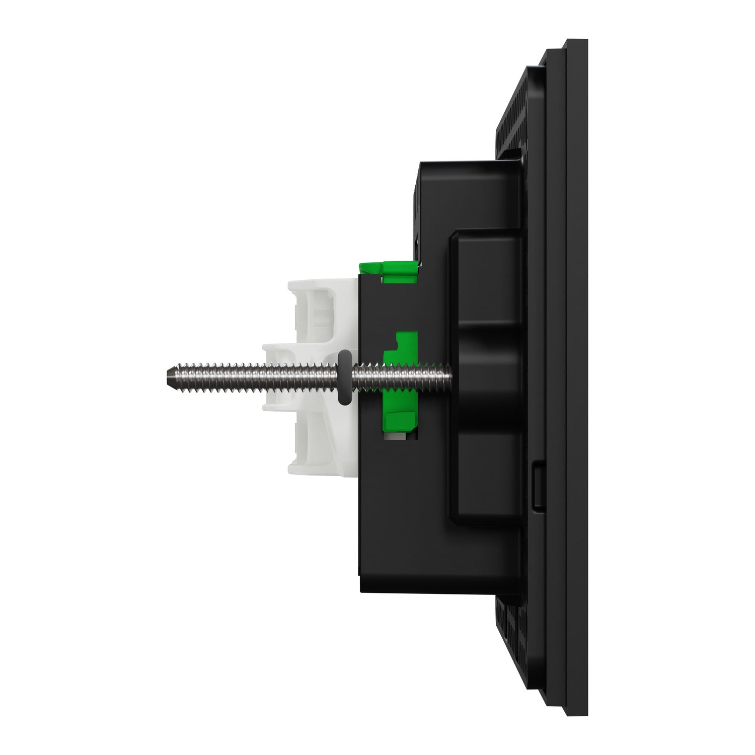 Clipsal Flush Switch, Clipsal Solis, Horizontal Mount, 4 Gang, Matt Black/ Matt White 230V-240V- 1044PA-ZB, 1044PA-ZW
