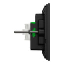 Clipsal Flush Switch, Clipsal Solis, Horizontal Mount, 4 Gang, Matt Black/ Matt White 230V-240V- 1044PA-ZB, 1044PA-ZW