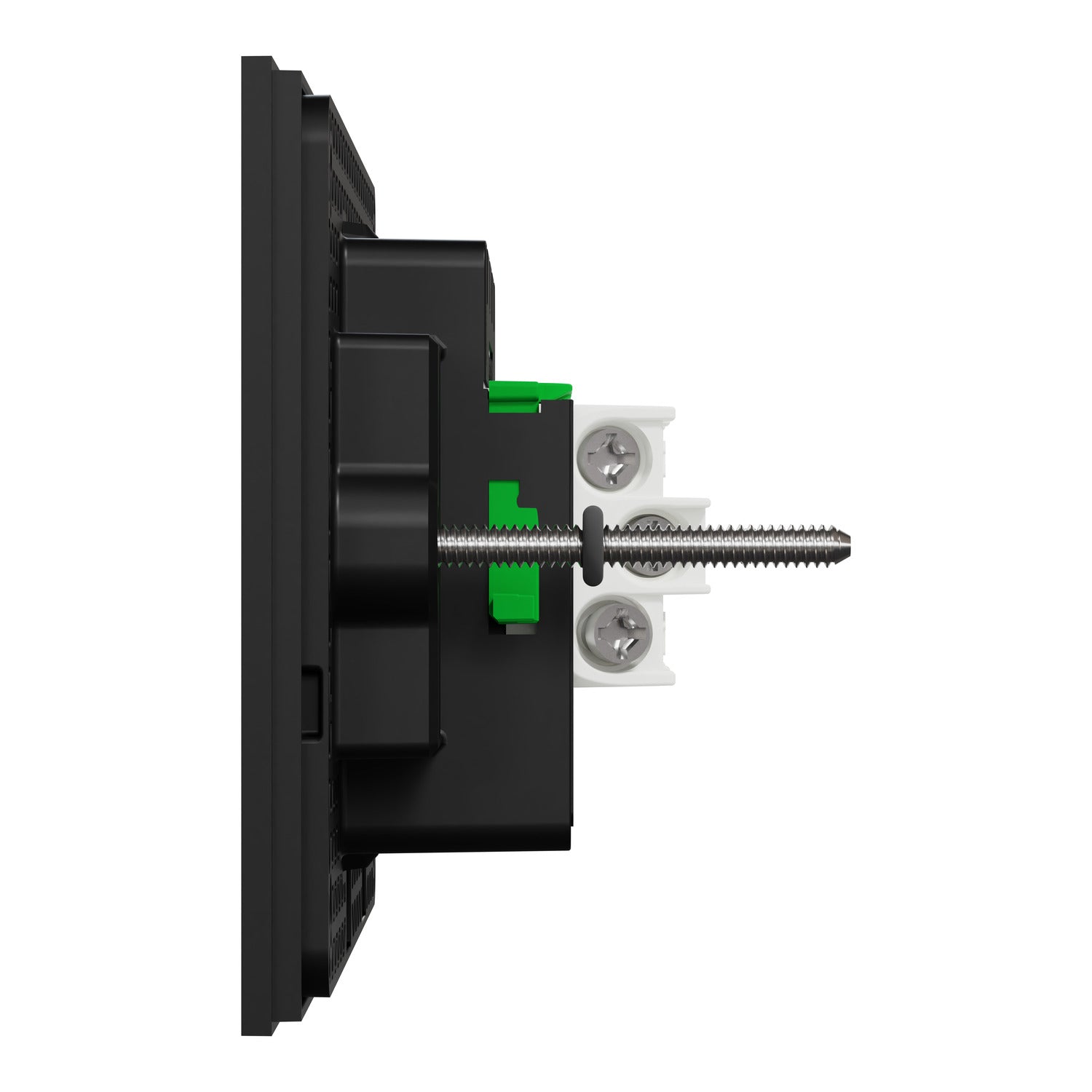 Clipsal Flush Switch, Clipsal Solis, Horizontal Mount, 4 Gang, Matt Black/ Matt White 230V-240V- 1044PA-ZB, 1044PA-ZW