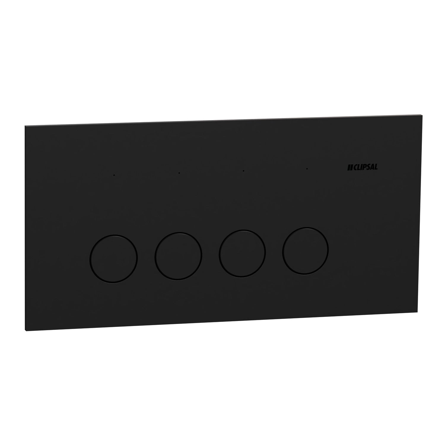Clipsal Flush Switch, Clipsal Solis, Horizontal Mount, 4 Gang, Matt Black/ Matt White 230V-240V- 1044PA-ZB, 1044PA-ZW
