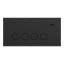 Clipsal Flush Switch, Clipsal Solis, Horizontal Mount, 4 Gang, Matt Black/ Matt White 230V-240V- 1044PA-ZB, 1044PA-ZW
