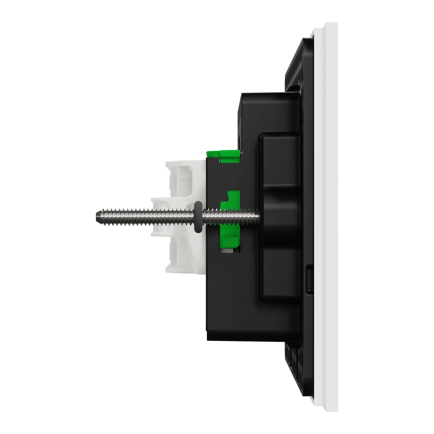 Clipsal Flush Switch, Clipsal Solis, Horizontal Mount, 4 Gang, Matt Black/ Matt White 230V-240V- 1044PA-ZB, 1044PA-ZW