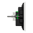 Clipsal Flush Switch, Clipsal Solis, Horizontal Mount, 4 Gang, Matt Black/ Matt White 230V-240V- 1044PA-ZB, 1044PA-ZW