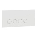 Clipsal Flush Switch, Clipsal Solis, Horizontal Mount, 4 Gang, Matt Black/ Matt White 230V-240V- 1044PA-ZB, 1044PA-ZW