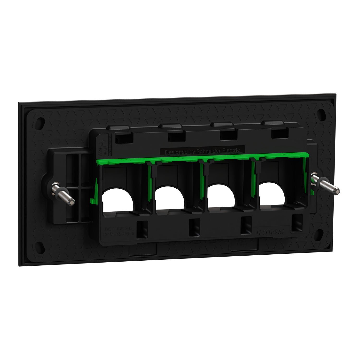 Clipsal Grid Plate and Cover, Clipsal Solis, 3 Gang, Horizontal Matt Black/ Matt White- 1044PUA-ZB, 1044PUA-ZW