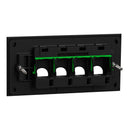 Clipsal Grid Plate and Cover, Clipsal Solis, 3 Gang, Horizontal Matt Black/ Matt White- 1044PUA-ZB, 1044PUA-ZW