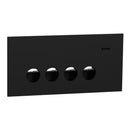 Clipsal Grid Plate and Cover, Clipsal Solis, 3 Gang, Horizontal Matt Black/ Matt White- 1044PUA-ZB, 1044PUA-ZW