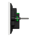 Clipsal Grid Plate and Cover, Clipsal Solis, 3 Gang, Horizontal Matt Black/ Matt White- 1044PUA-ZB, 1044PUA-ZW