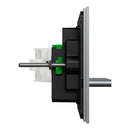 Clipsal Flush Switch, Clipsal Solis T Series, Horizontal Mount, 4 Gang Platinum 230V-240V- 1044TA-PT