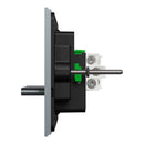 Clipsal Flush Switch, Clipsal Solis T Series, Horizontal Mount, 4 Gang Platinum 230V-240V- 1044TA-PT