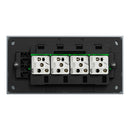 Clipsal Flush Switch, Clipsal Solis T Series, Horizontal Mount, 4 Gang Platinum 230V-240V- 1044TA-PT