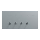 Clipsal Flush Switch, Clipsal Solis T Series, Horizontal Mount, 4 Gang Platinum 230V-240V- 1044TA-PT