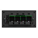 Clipsal Grid Plate and Cover, Clipsal Solis T Series, 4 Gang, Horizontal Brass Ebony Aluminium/ White Ceramic/ Living Brass- 1044TUA-LB, 1044TUA-EA, 1044TUA-WC