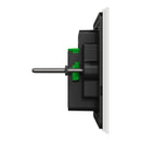 Clipsal Grid Plate and Cover, Clipsal Solis T Series, 4 Gang, Horizontal Brass Ebony Aluminium/ White Ceramic/ Living Brass- 1044TUA-LB, 1044TUA-EA, 1044TUA-WC